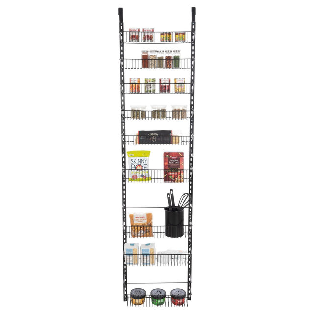 Over the Door Organizer - 9-Tier Hanging Wall Rack for Bathroom or Kitchen Organization - Pantry Organization and Storage by Home-Complete