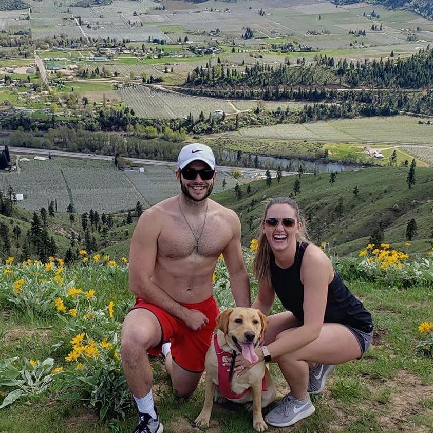 Another hike in Cashmere, Washington with our dog Millie.