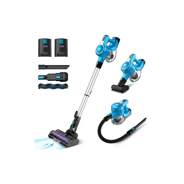 INSE S63 Cordless Vacuum with 2 Batteries 28Kpa Powerful Suction