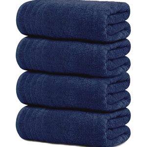 Tens Towels Pack of 4 Bath Towels, 30 x 60 Inches, 100% Cotton