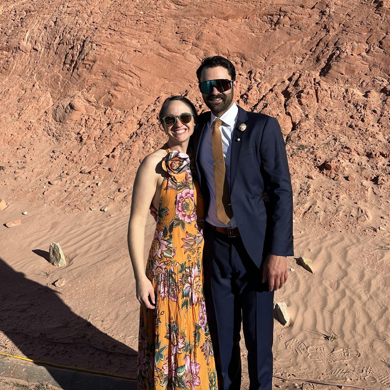 Another shot of us looking fancy in the mountains!