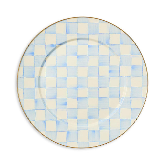 MacKenzie-Childs Sky Check Serving Platter