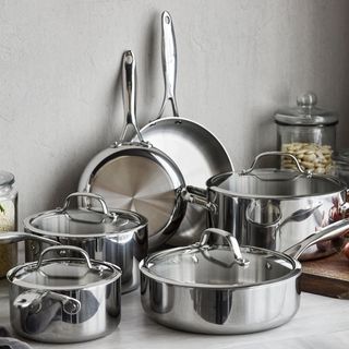 GreenPan Valencia Pro 10-Piece Uncoated Cookware Set