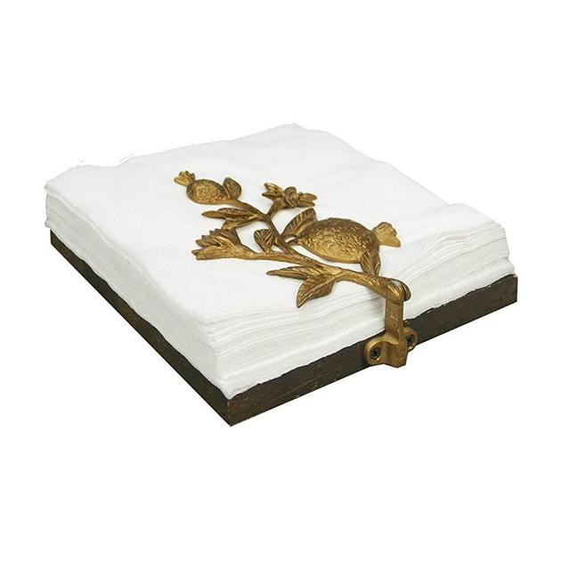 NIKKY HOME Vintage Wood Flat Napkin Holder