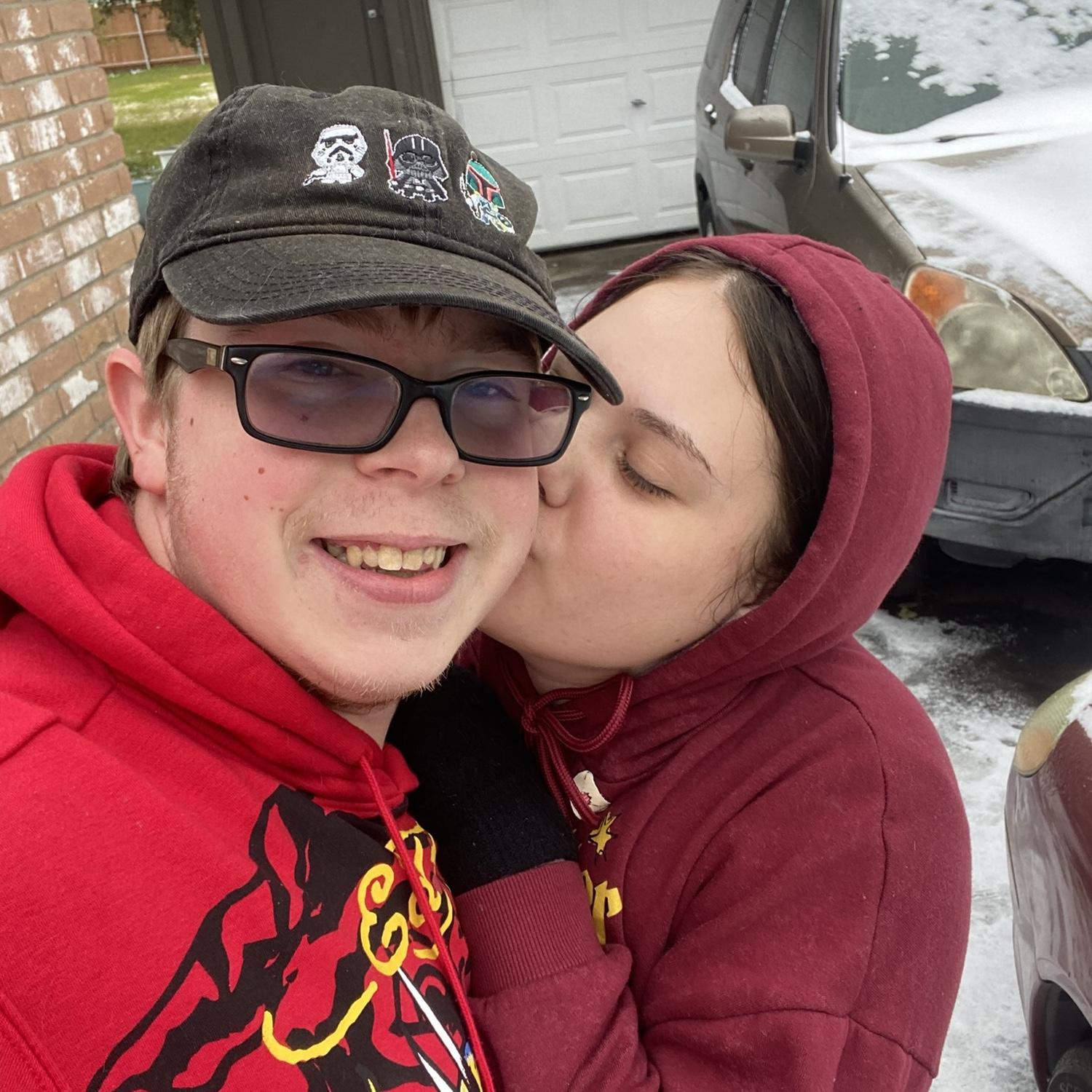When it snowed this passed January 🥰