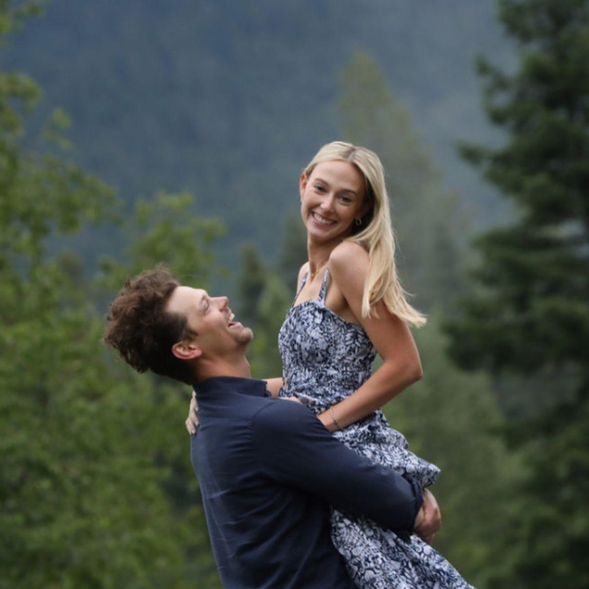 We got these photos taken in Bigfork before we were engaged, but they work pretty well as engagement photos too!
