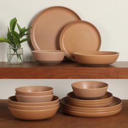 Gibson Elite Laguna Bliss 16-Piece Dinnerware Set, Service for 4