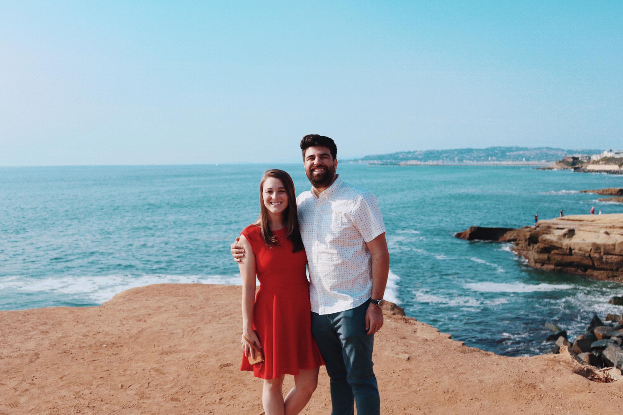 Right before he got down on one knee!
August 2018
San Diego, CA
