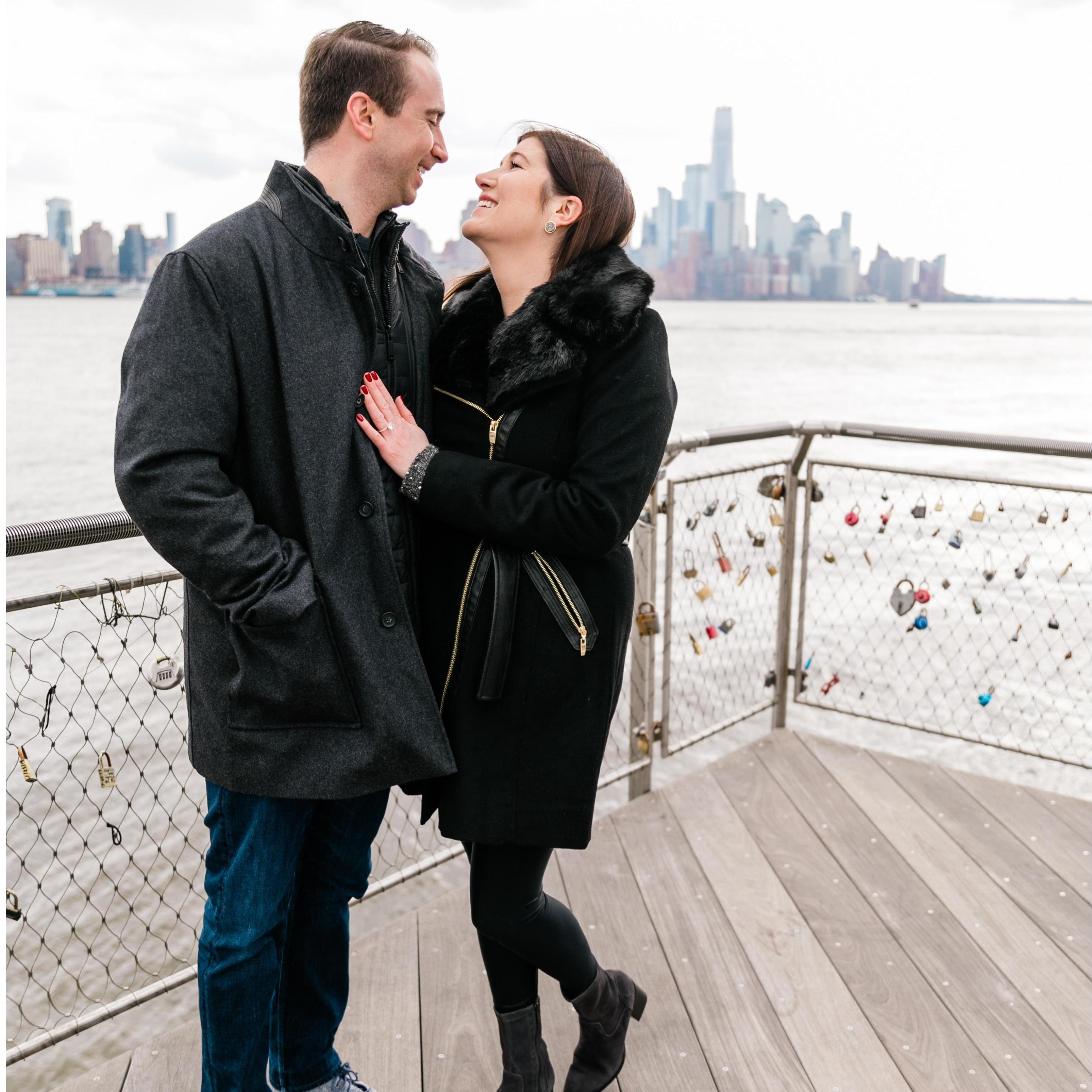 After Mike popped the question in Hoboken.