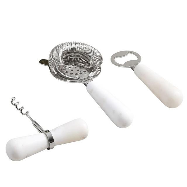 White Marble Bar Tools