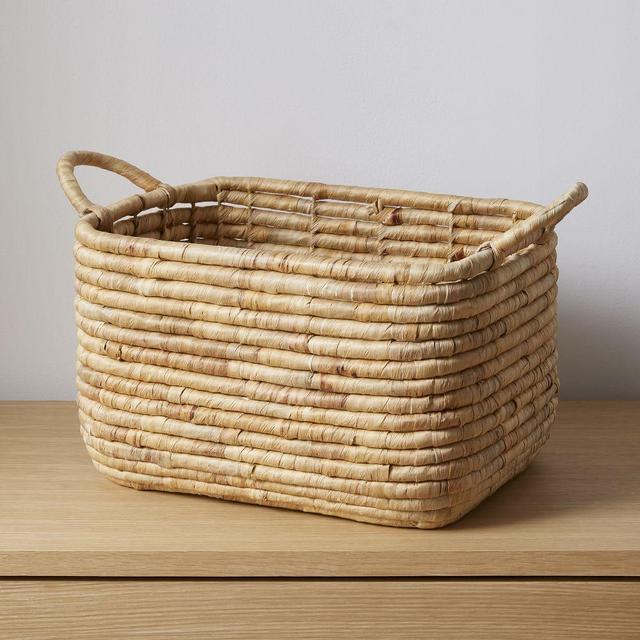 Woven Seagrass Basket, Medium Rectangle, Natural