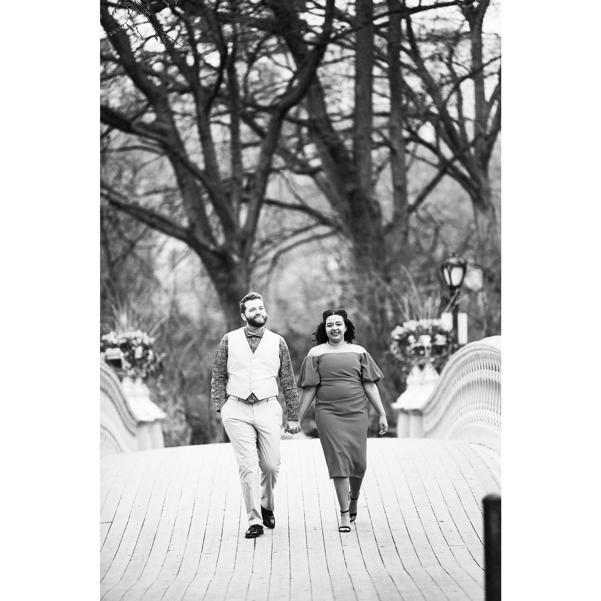 Walking into our engagement