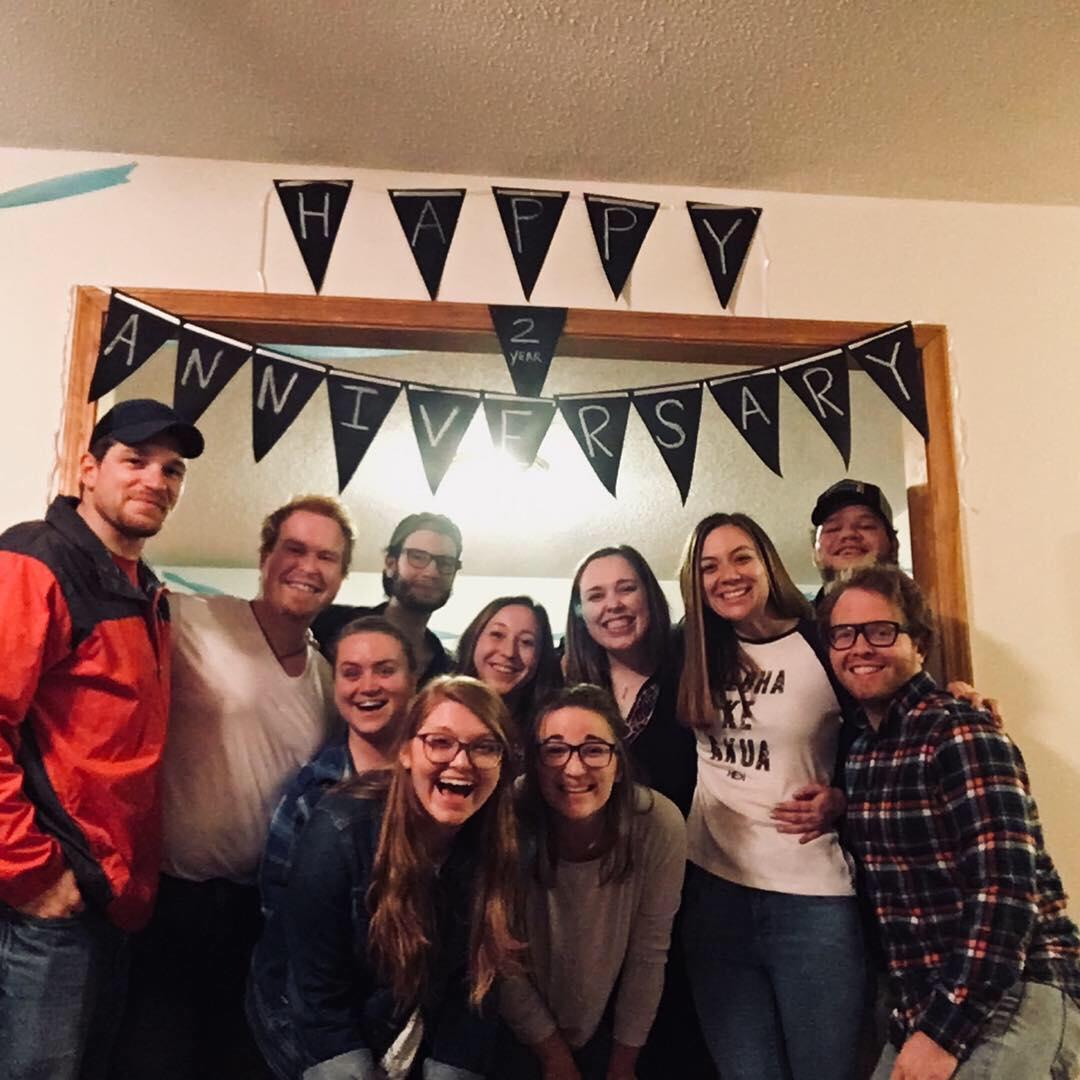 The infamous "Anniversary Party" Anna threw for Mims and Chan.
