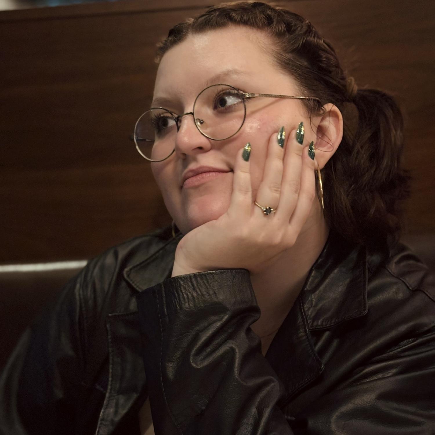 Snapped at our 4 year anniversary dinner the day of our engagement.