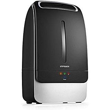 URPOWER Humidifier, 5L Large Capacity Whisper-quiet Operation Cool Mist Ultrasonic Humidifier Waterless Auto Shut-off with Adjustable Mist Mode for Home Bedroom Babyroom Office