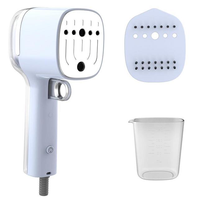 SALAV® Quicksteam Portable Hand Held Garment Steamer for Clothes, 10 seconds Fast Heating Time, Removes Wrinkles on Clothes and Fabrics, No Drip Steam, Stainless Steel Plate (Peri)
