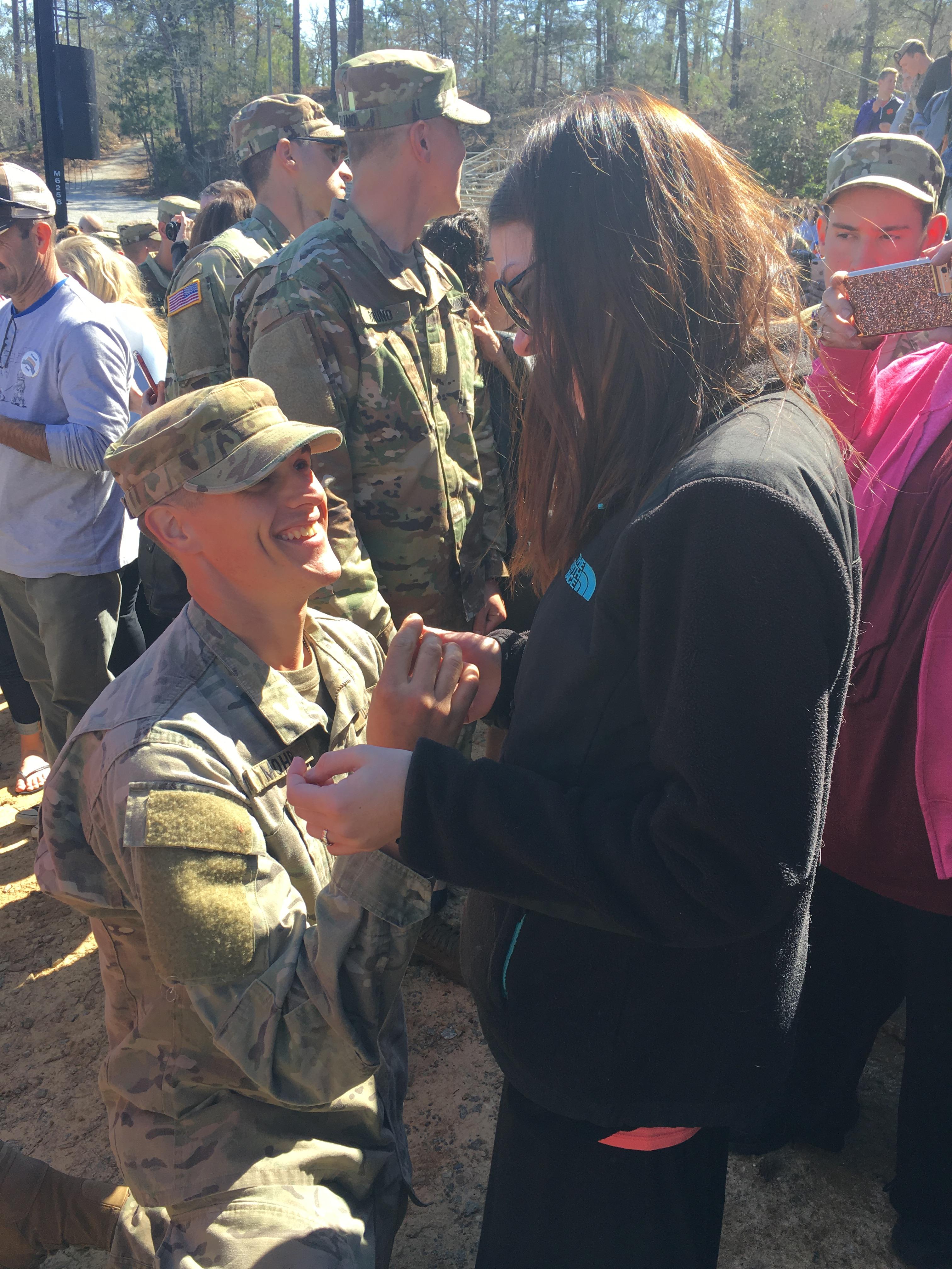 The Proposal at Ranger School Graduation Fort Benning, Georgia