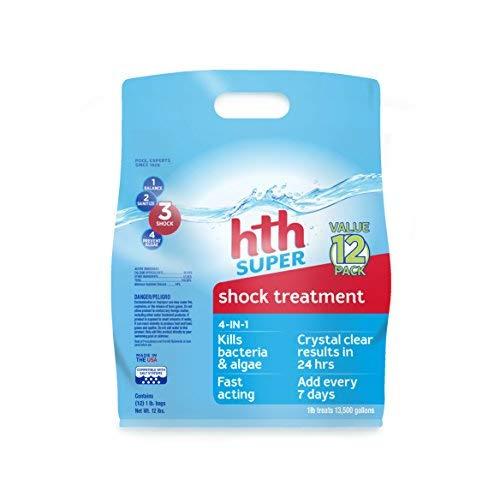 hth 52016 Super Swimming Pool Shock, Pack of 12