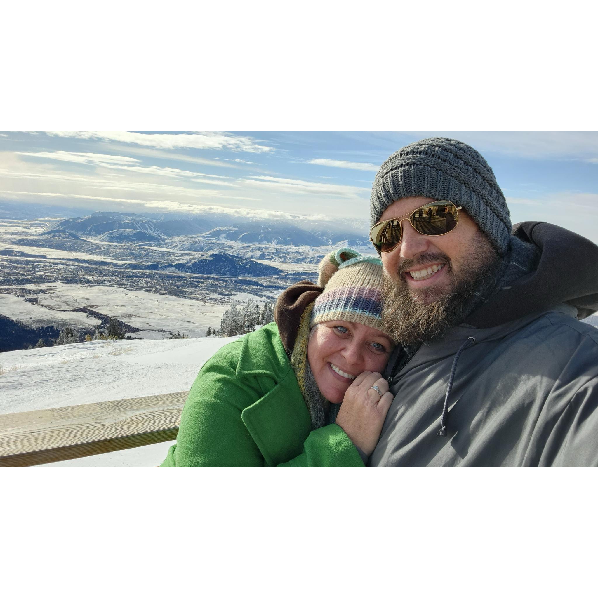 Two miles into the sky.