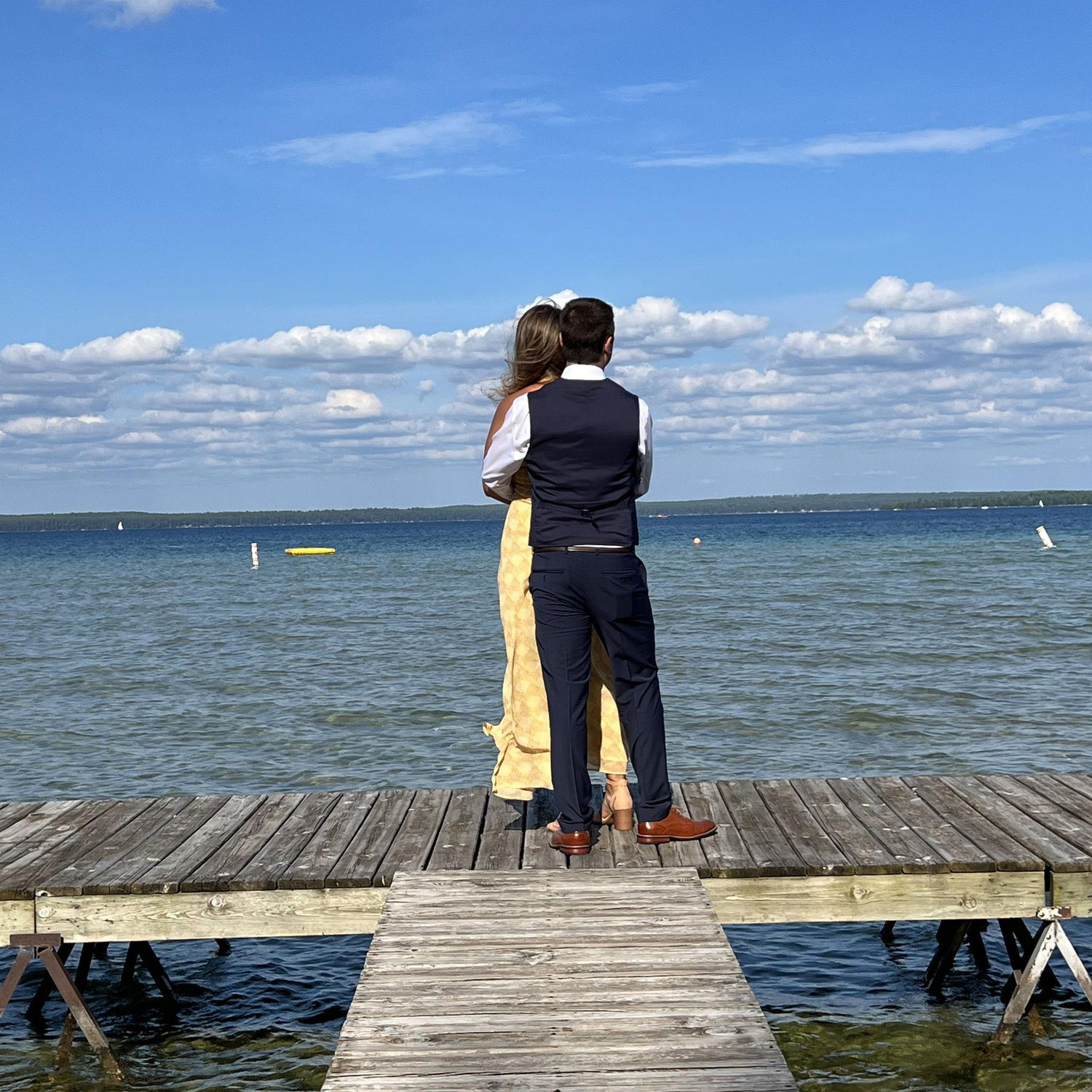 Celebrating a friend's wedding in Michigan