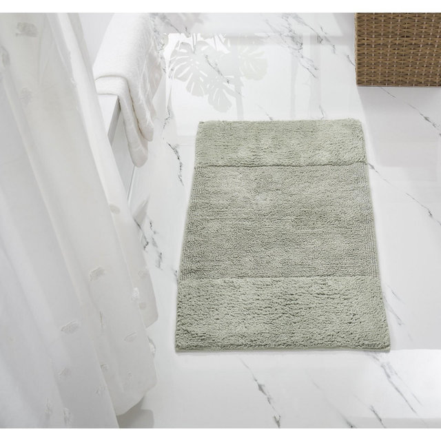 Better Trends Granada 100% Cotton Tufted Non-Slip Backing Bath Rug 24" x 40" Rectangle - Dark Sage