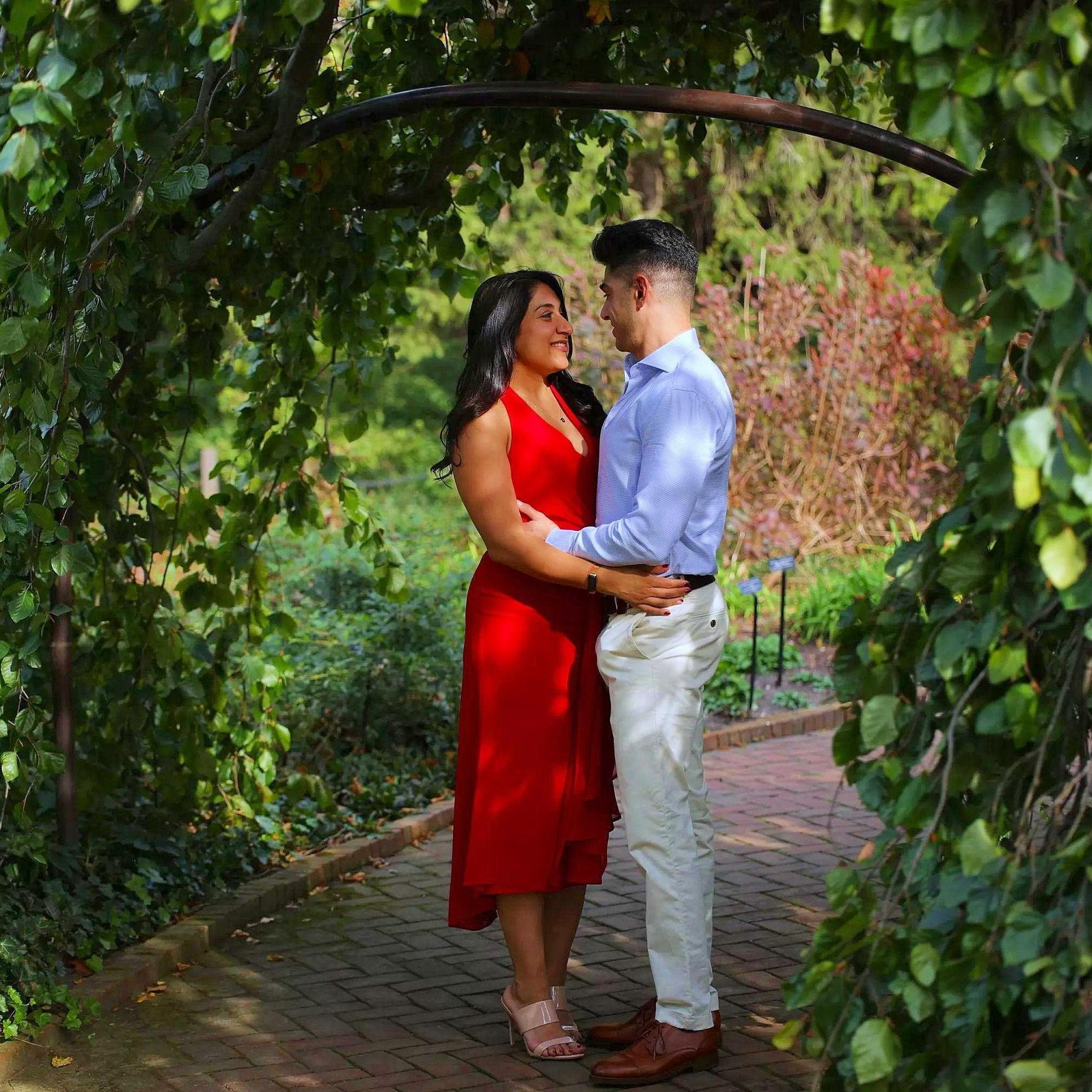 The moment before Arash proposed!