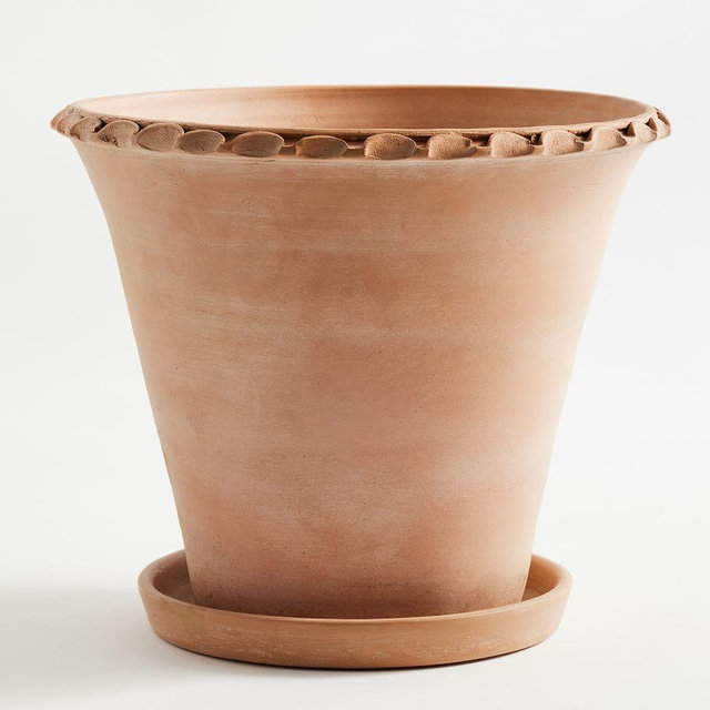 Provence Planter, Scalloped, Terra Cotta, Large