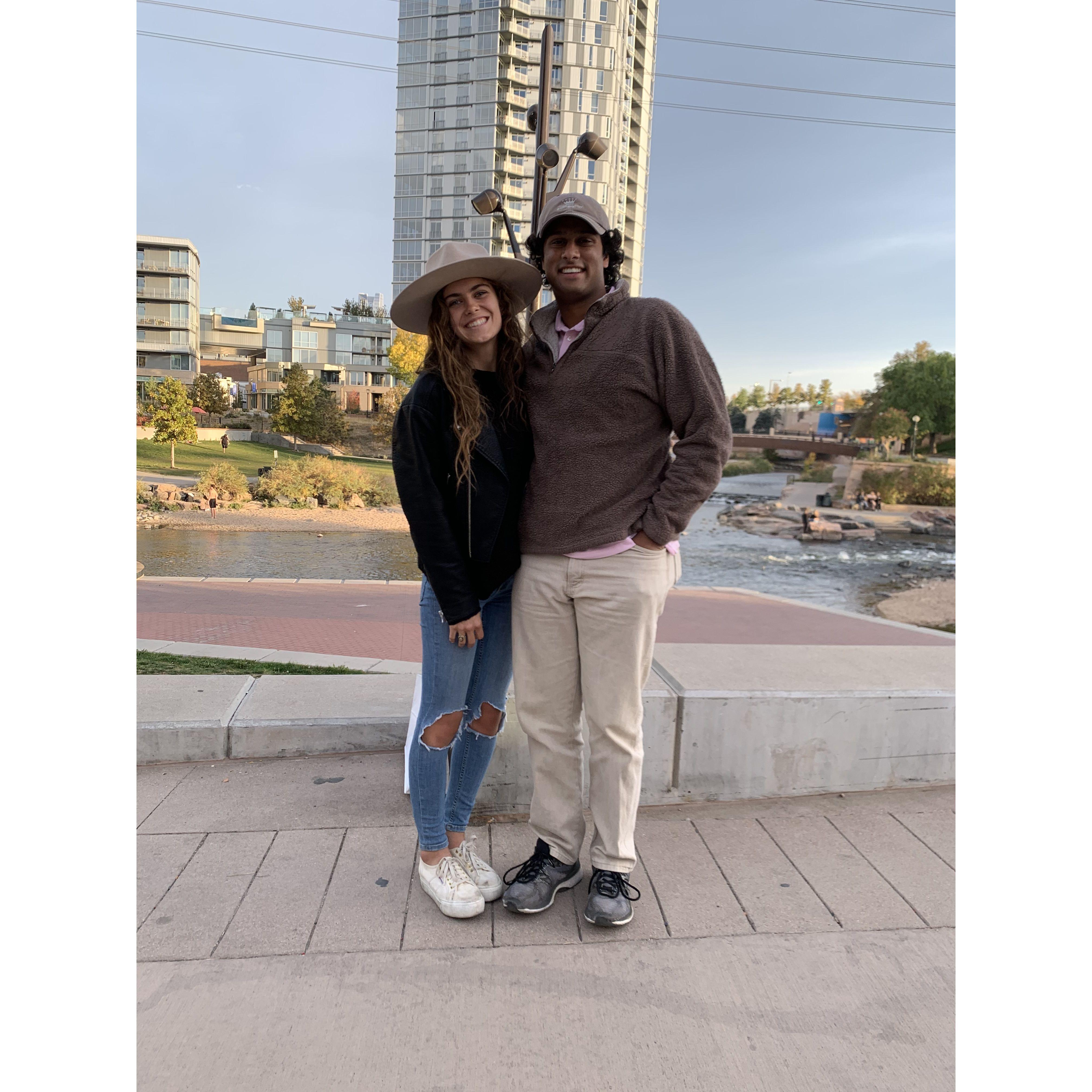 Ramann surprised Daphne with a flight to denver for their two years!