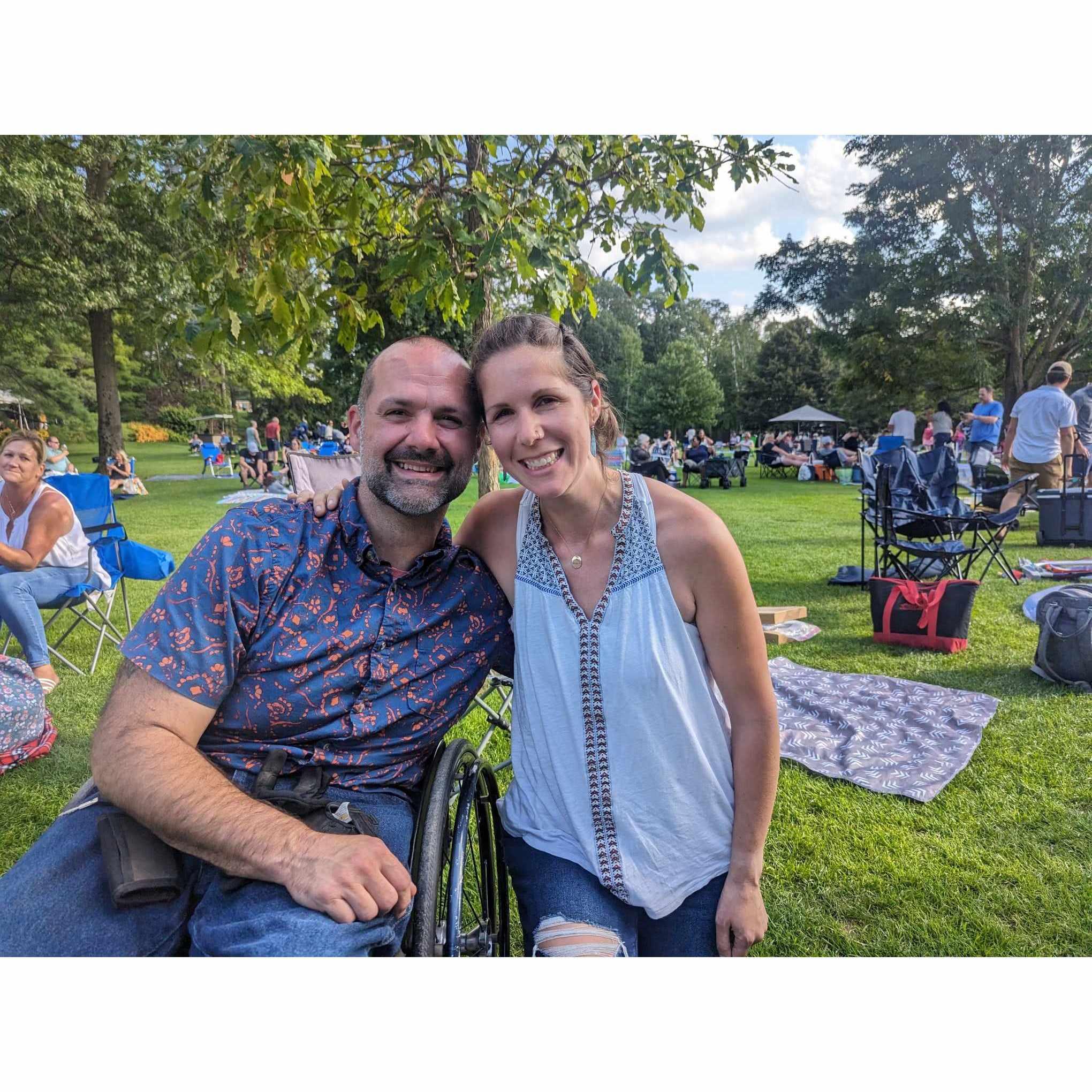 One of Ryans favorite things to do is seeing concerts. This was John Legend at Tanglewood.