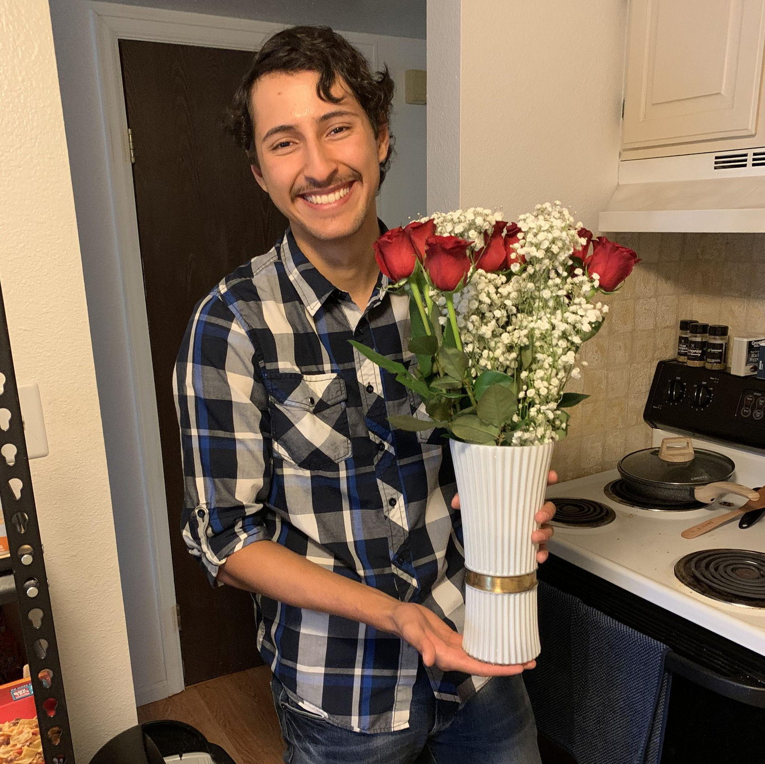 First flowers Isaiah bought me