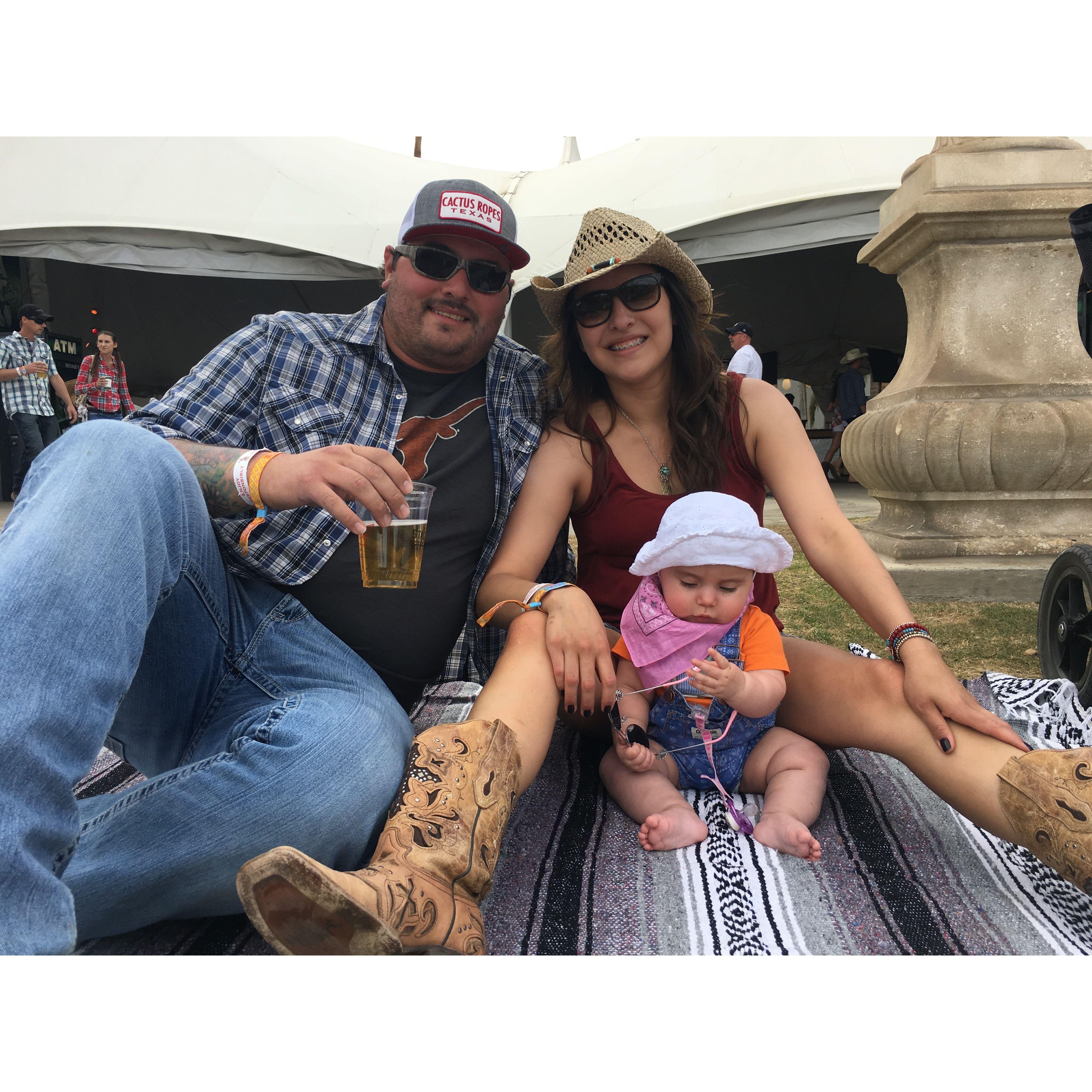 Our first family vacation/concert in Cali