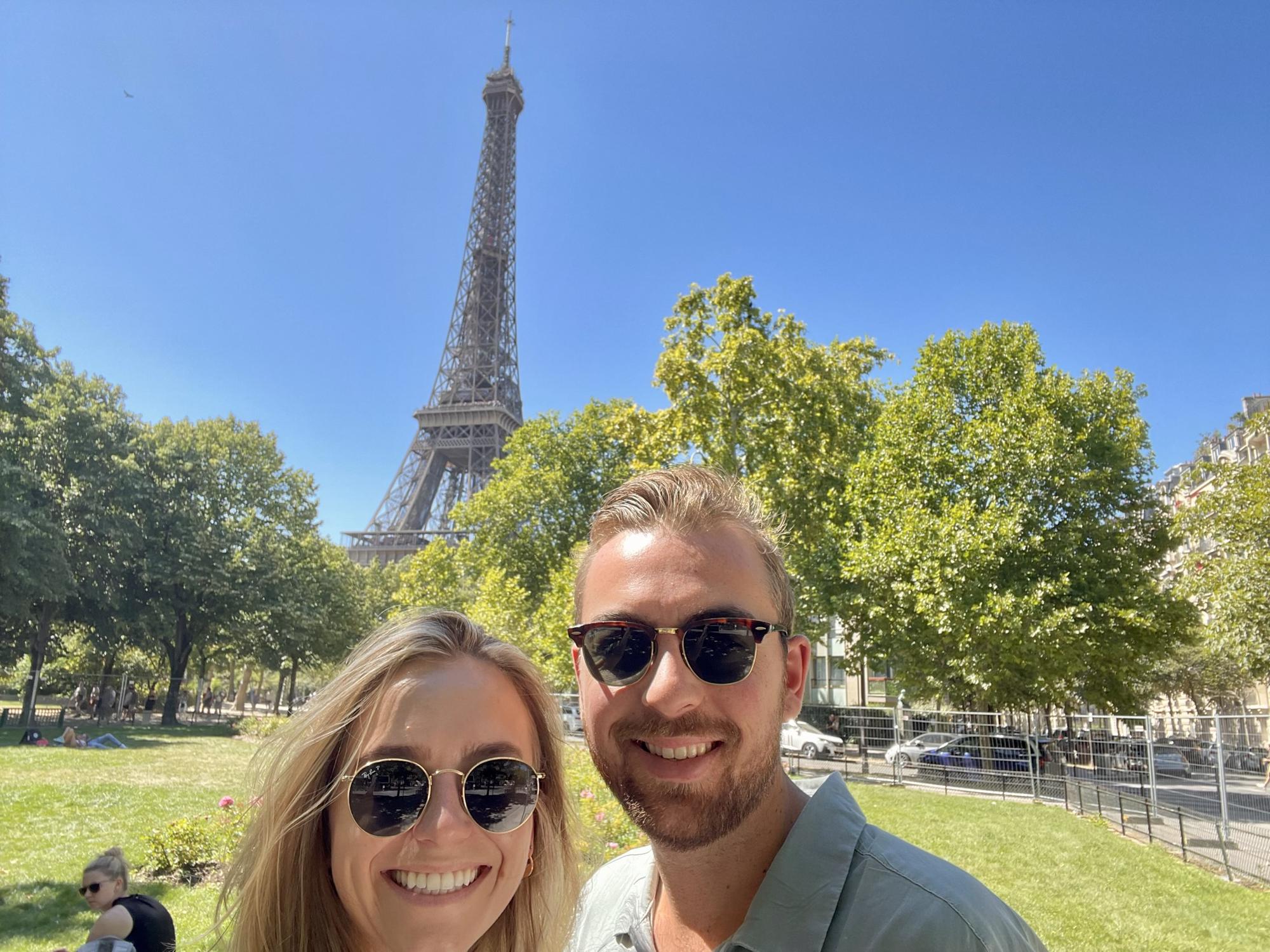 Enjoying Paris together