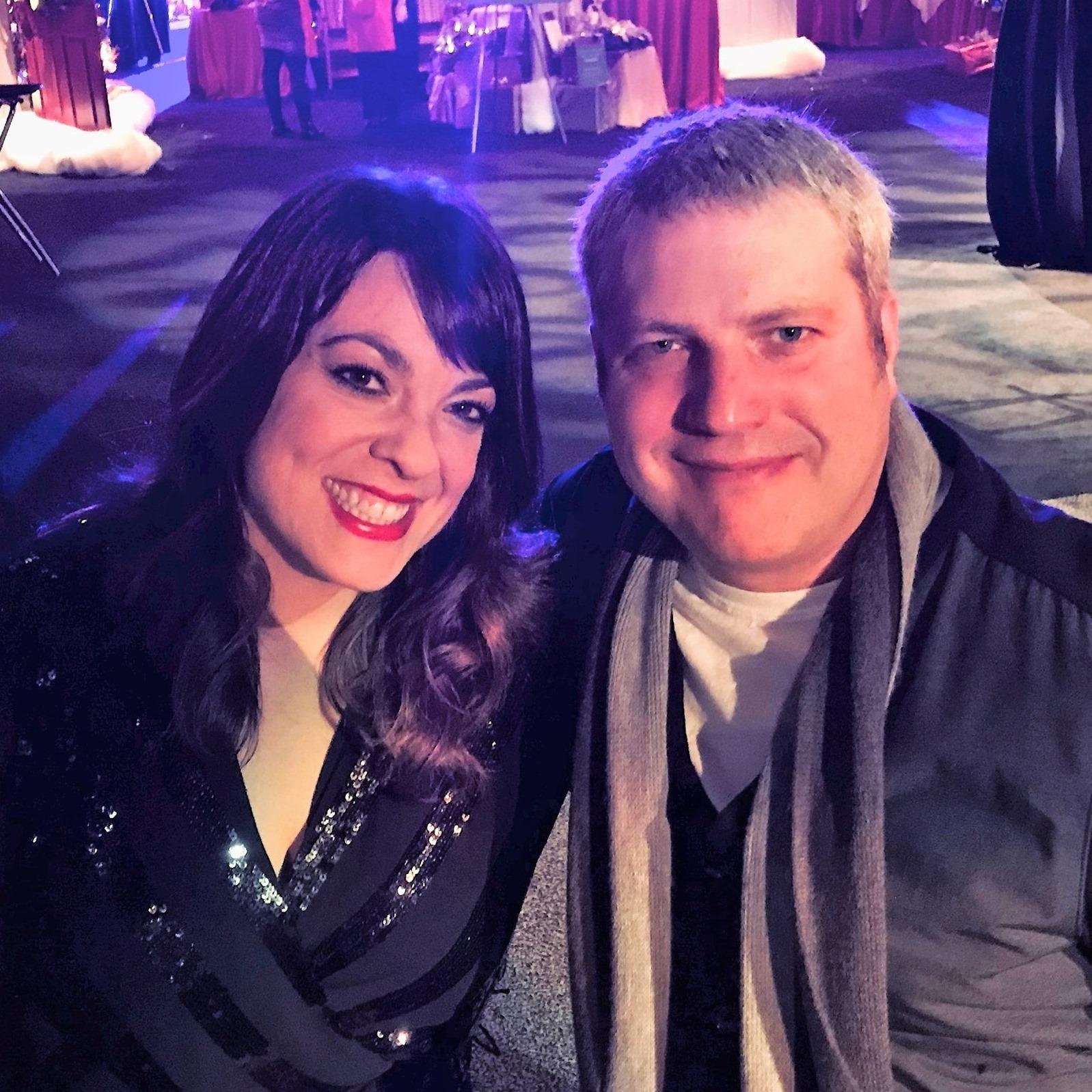 Getting fancy at the Providence Festival of Trees.