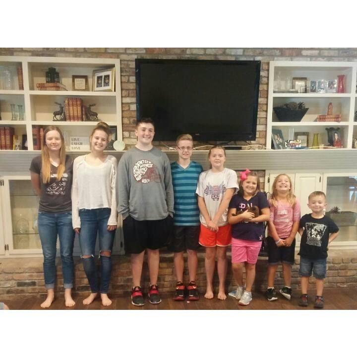 When Garrett came over for Saras 13th birthday and brought her presents!
