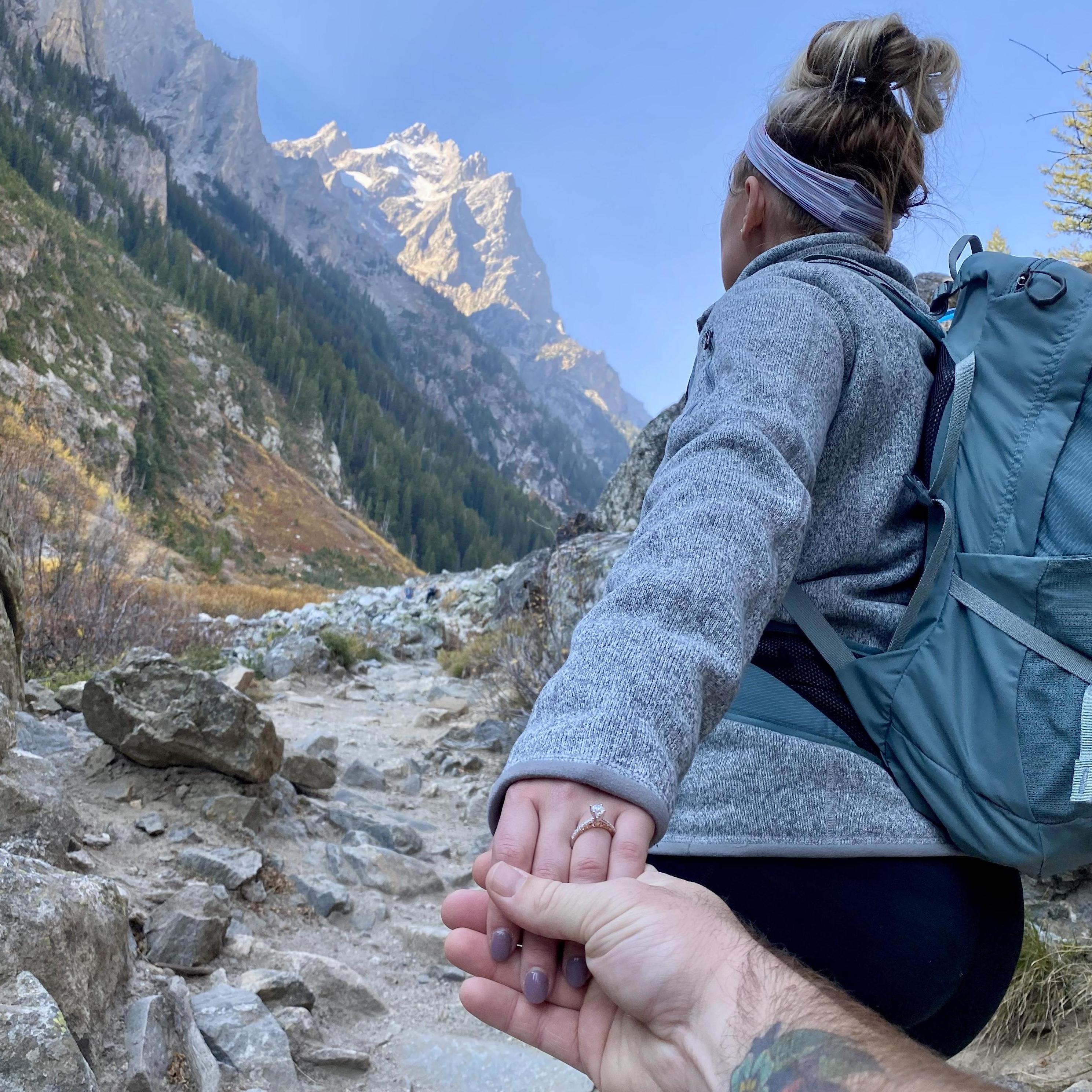 The day Josh proposed, Grand Teton National Park