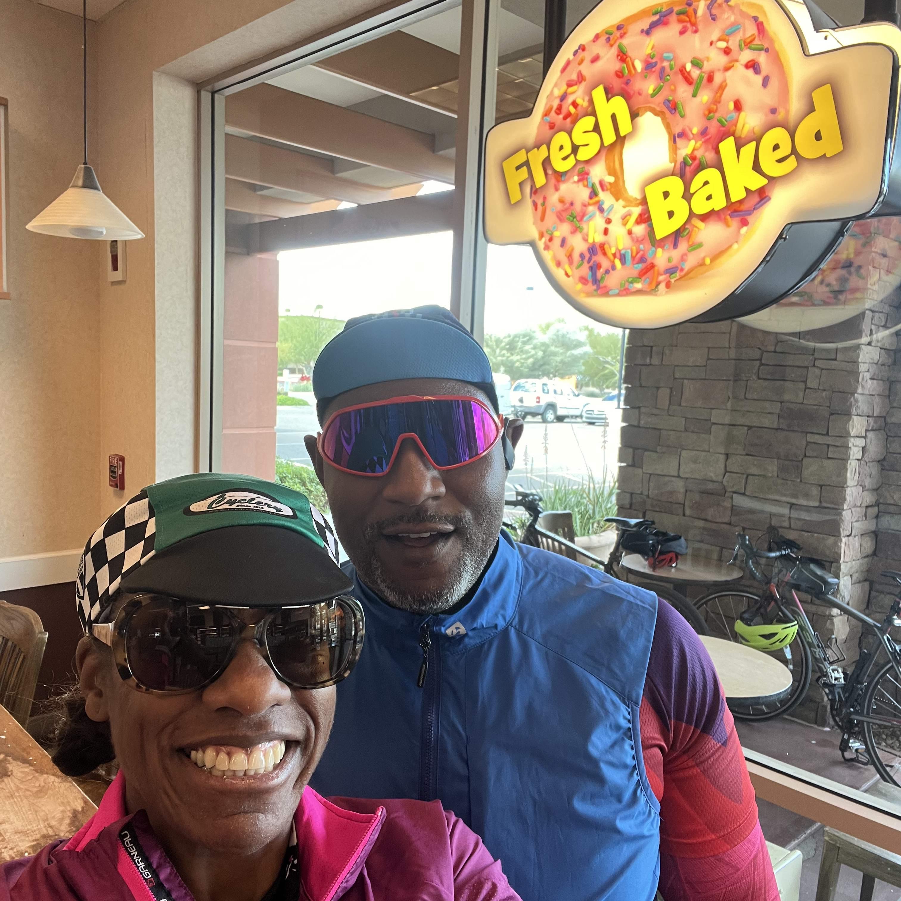 Phoenix… went on a 25-mile bike ride to get some donuts!!!