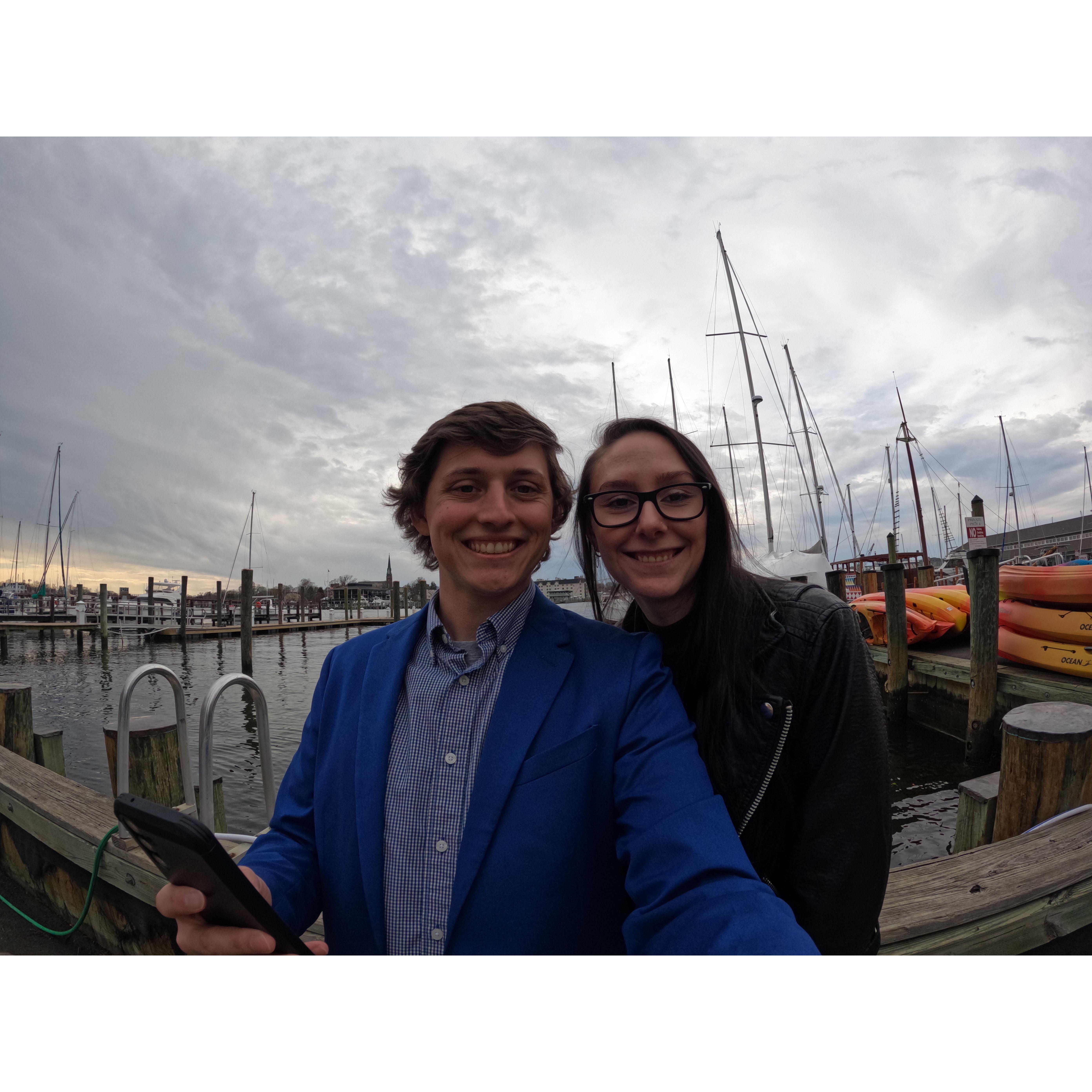 When we got engaged!