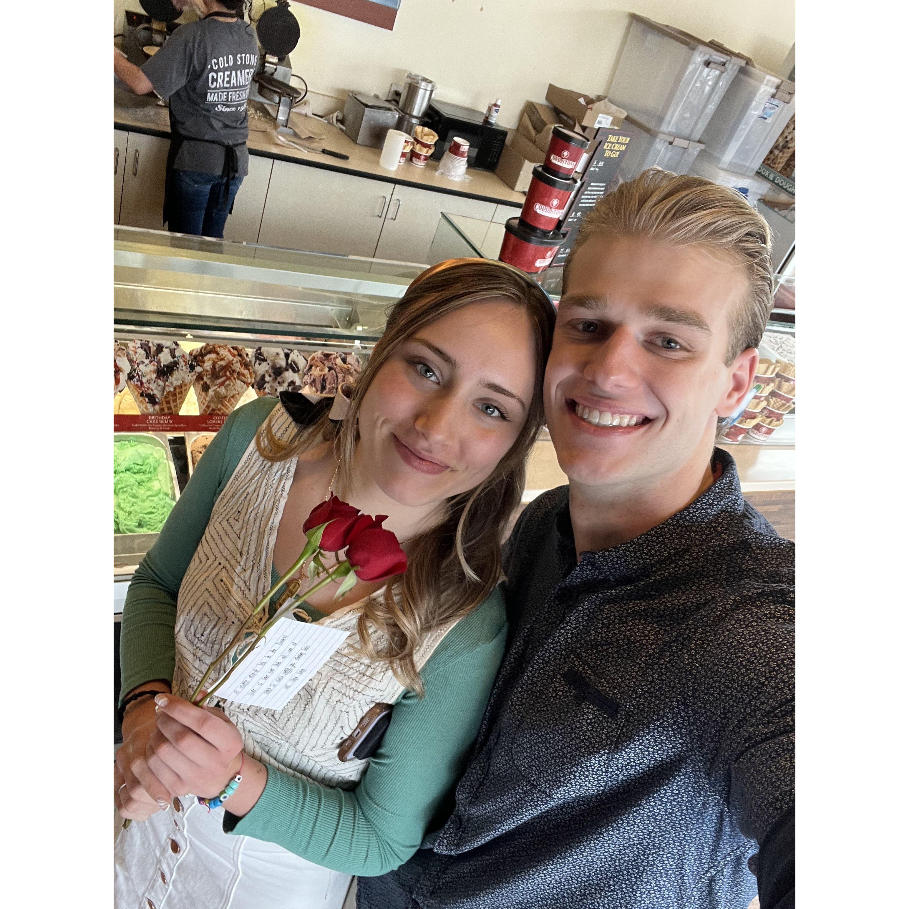 Stop 1 on engagement date