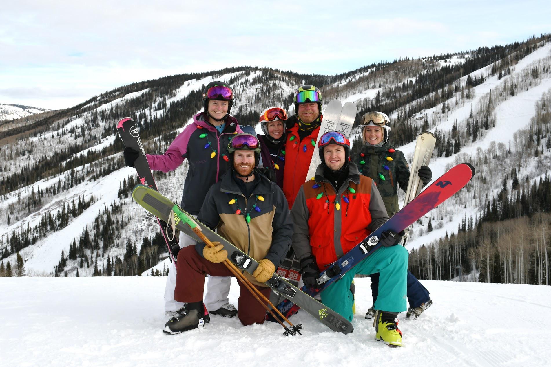 The rest of the Abell ski crew getting ready to turn some laps on Christmas eve - 12/24/19