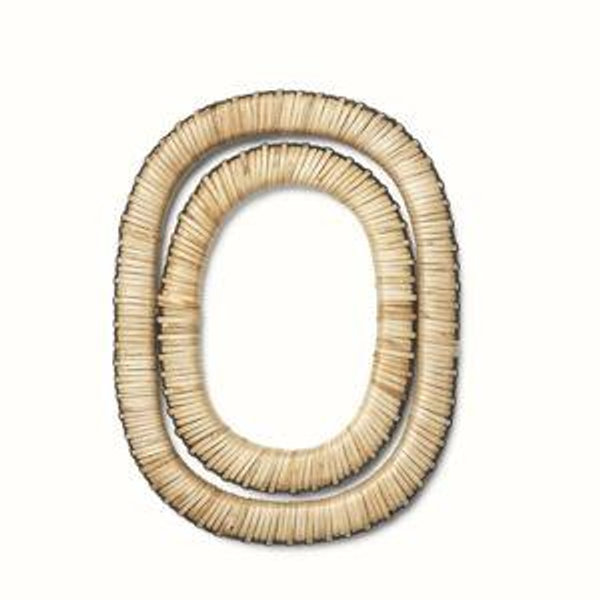 Weave Trivets – Natural/Black | Set of 2 | ferm LIVING