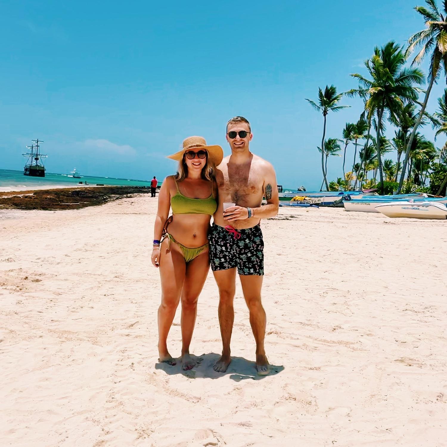 Our trip to Punta Cana in 2021 - we flew and met there to see each other during Covid!