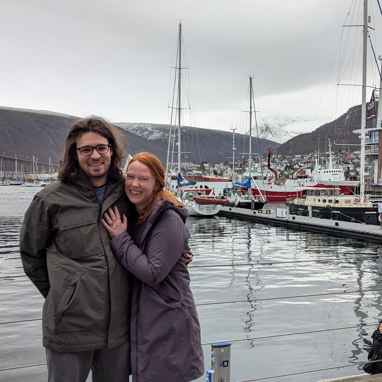 Tromsø, Norway, the day after Chris's proposal 2024