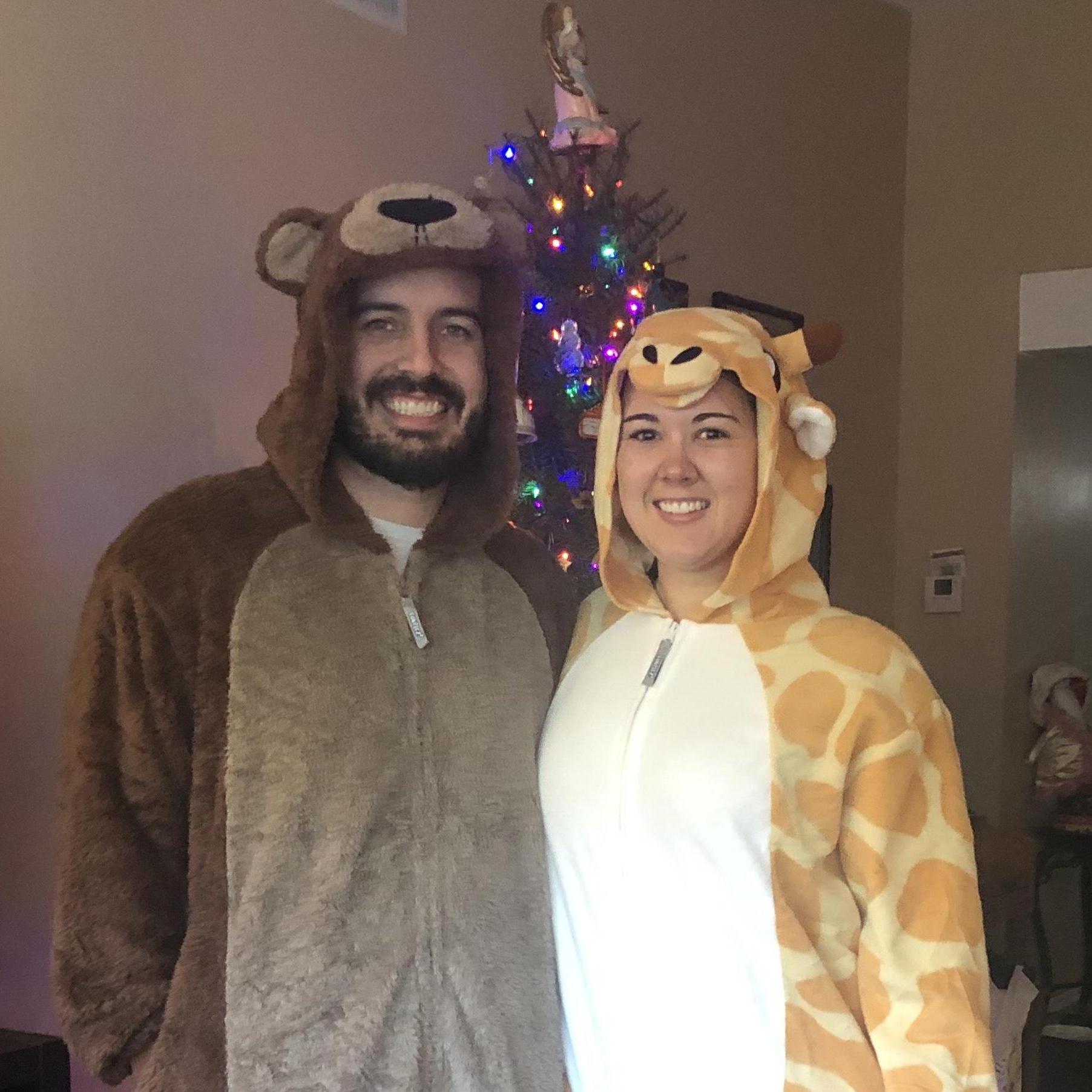 Christmas onesies...Thanks mom!