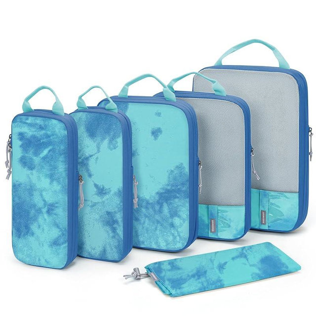 BAGSMART 6 Set/4 Set/2 Set Compression Packing Cubes for Travel, Lightweight Vacation Travel Essentials, Travel Accessories for Suitcase Organizer Bags Set, Durable Luggage Organizer Travel Bags