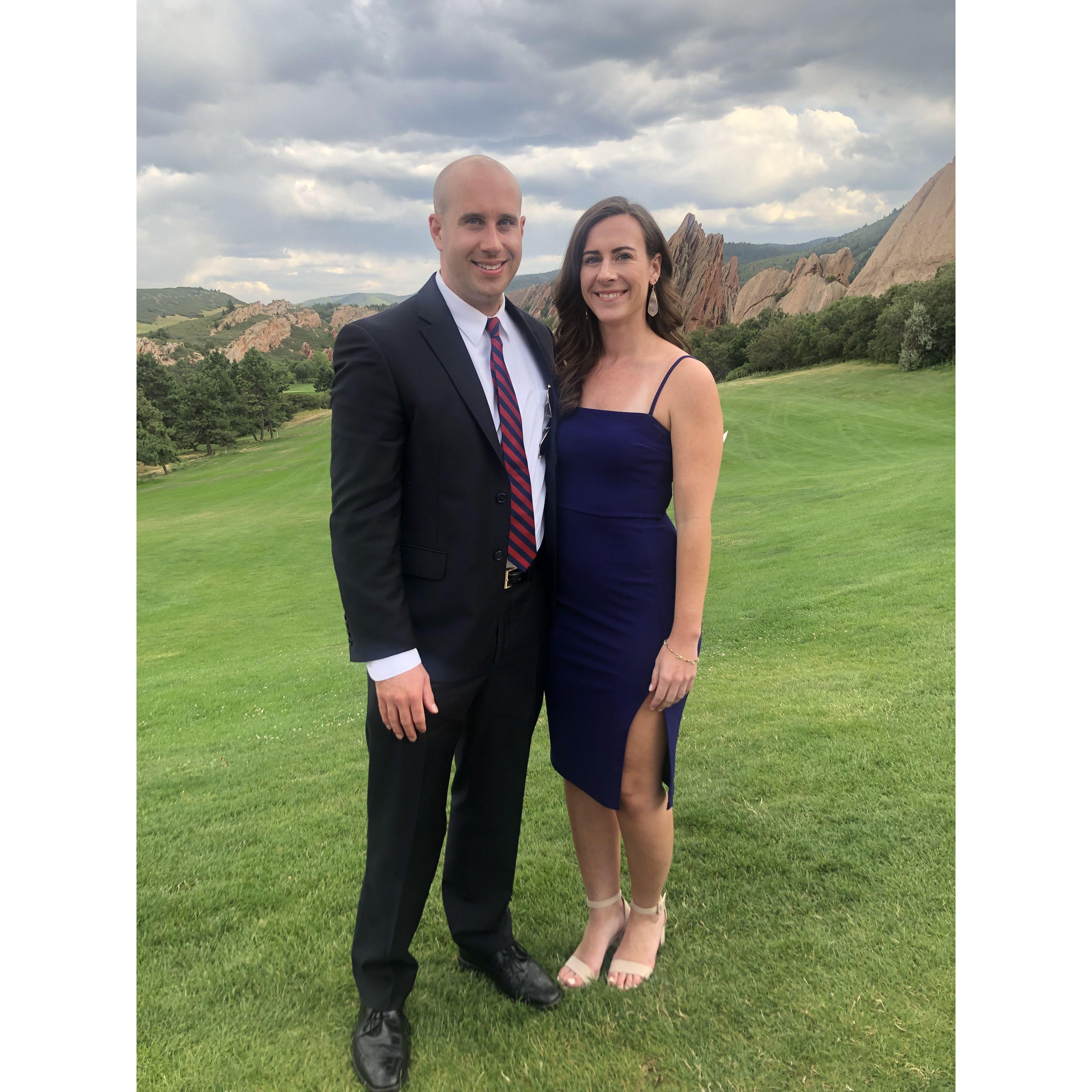 The first wedding we attended together