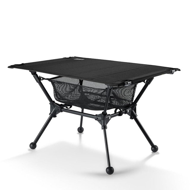 ONETIGRIS Dipper Camping Table, Lightweight Portable Folding Table with Mesh Storage Net, High/Low Options, Ideal for Camping, Hiking, Tailgating, Beach, Picnic, Travel, Backyard