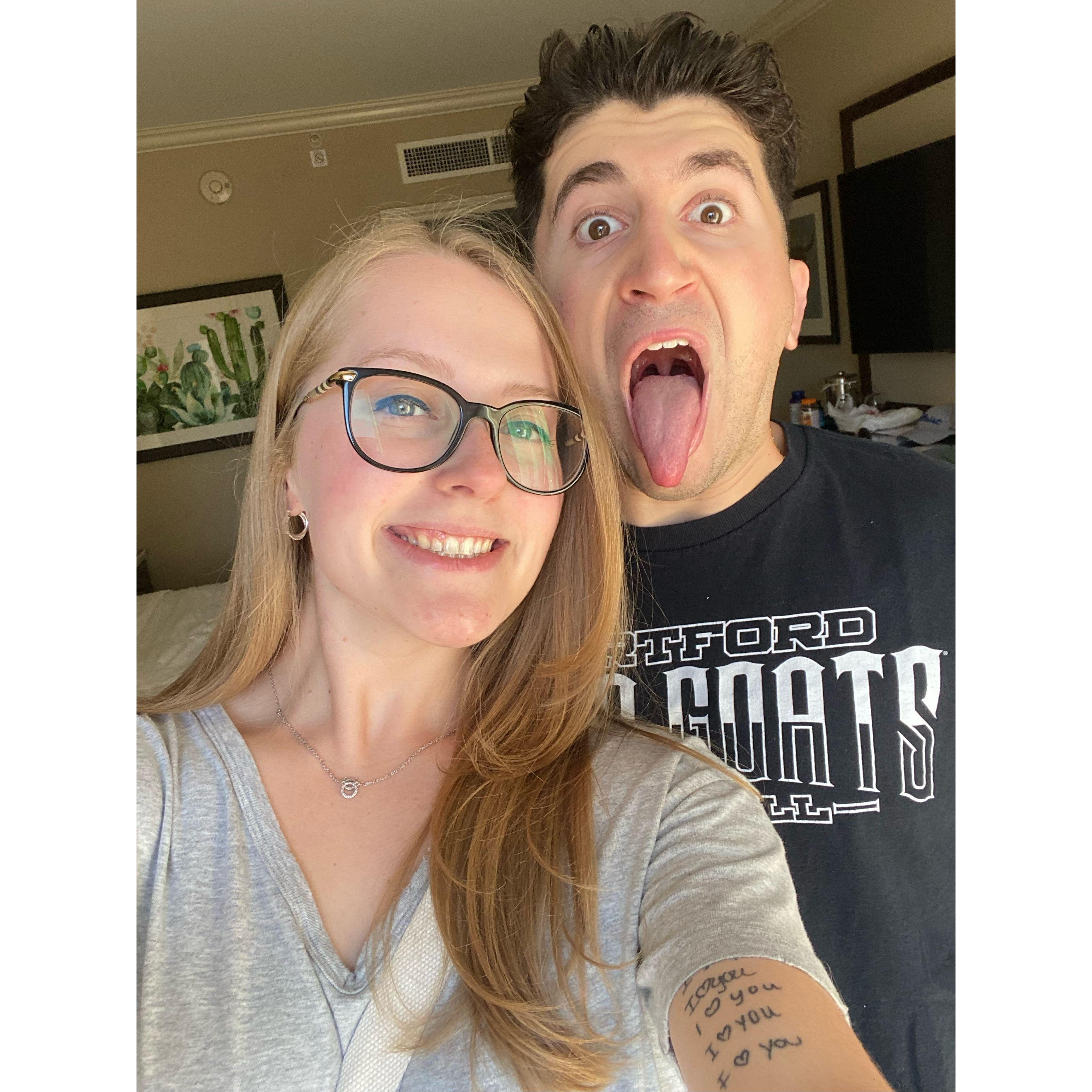 visiting San Antonio: It takes a couple of tries to get a good picture