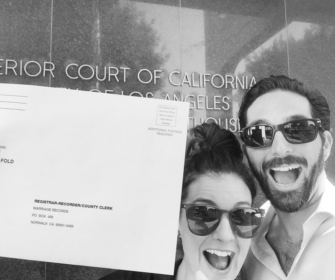 It's getting REAL!  Marriage certificate...