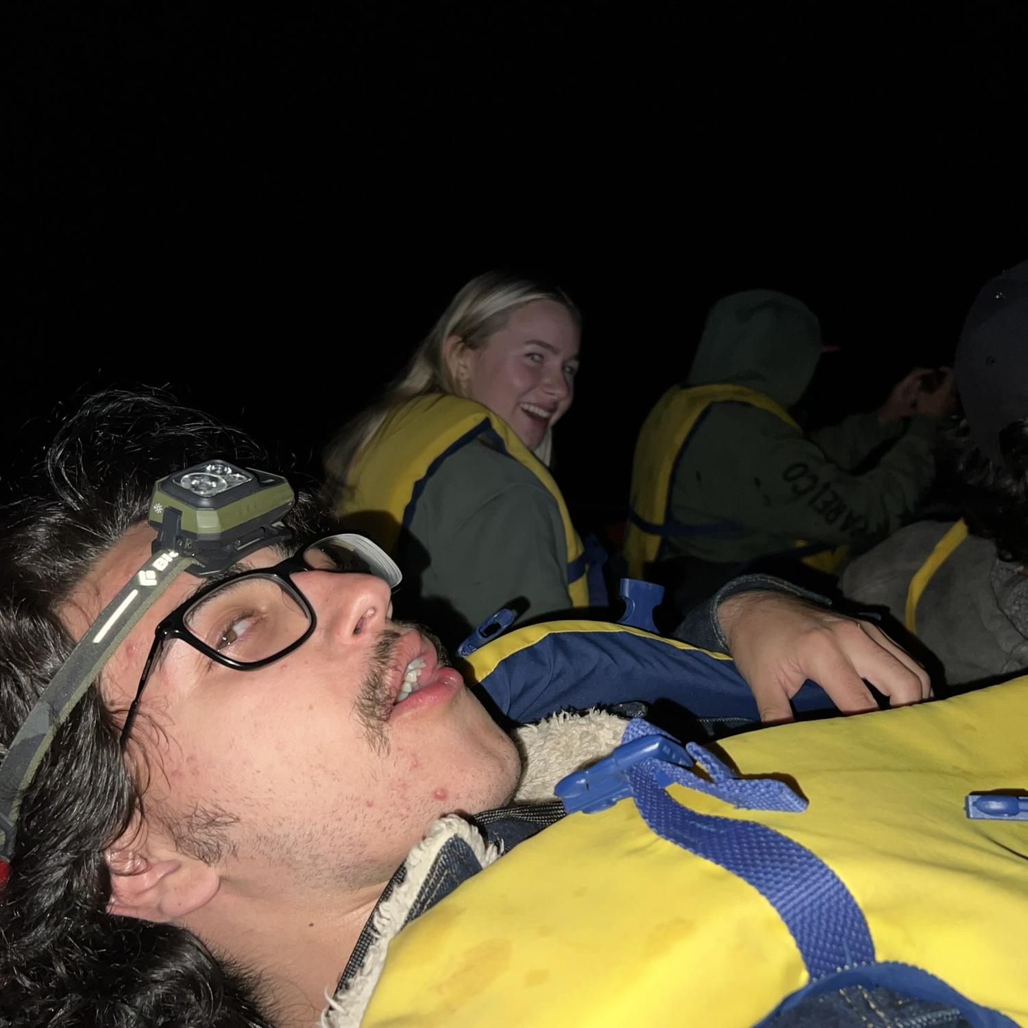 This is from one of the very first moments that Skylar and I reconnected, at our Hume Lake retreat with our Clovis Hills Young Adults group. Very iconic night kayak moment.