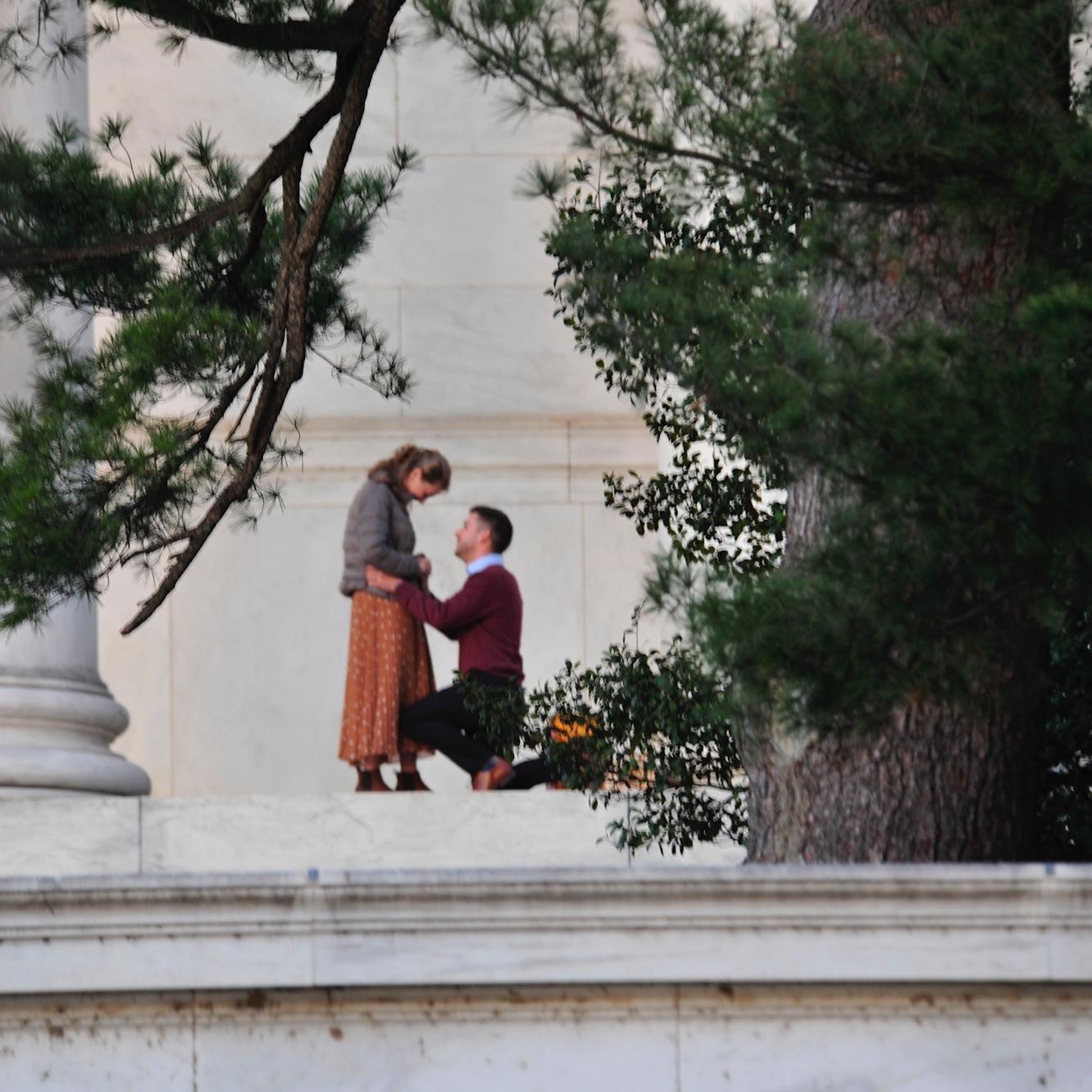 He asked a question and she said yes!